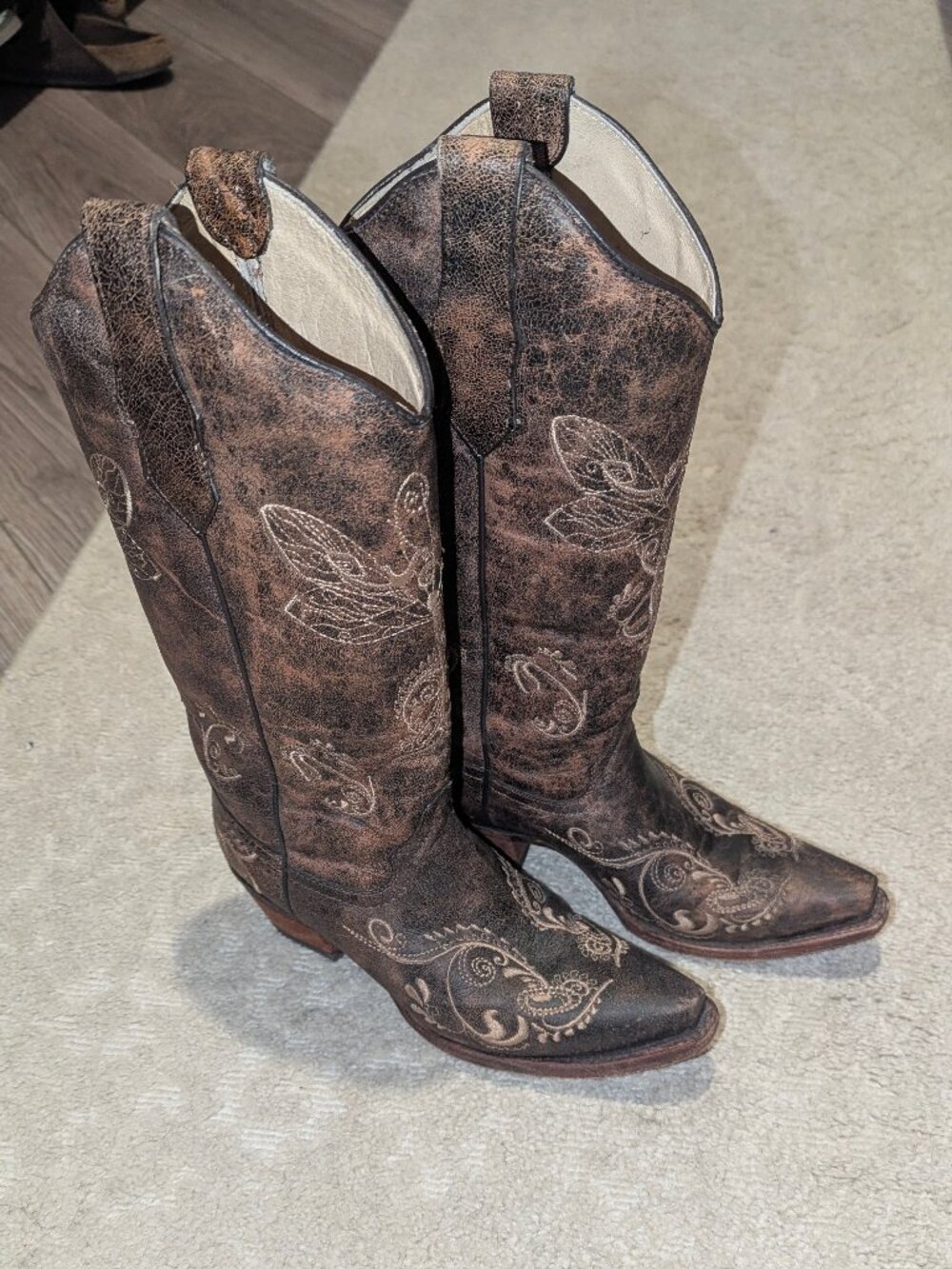 Genuine Leather Cowgirl Boots
